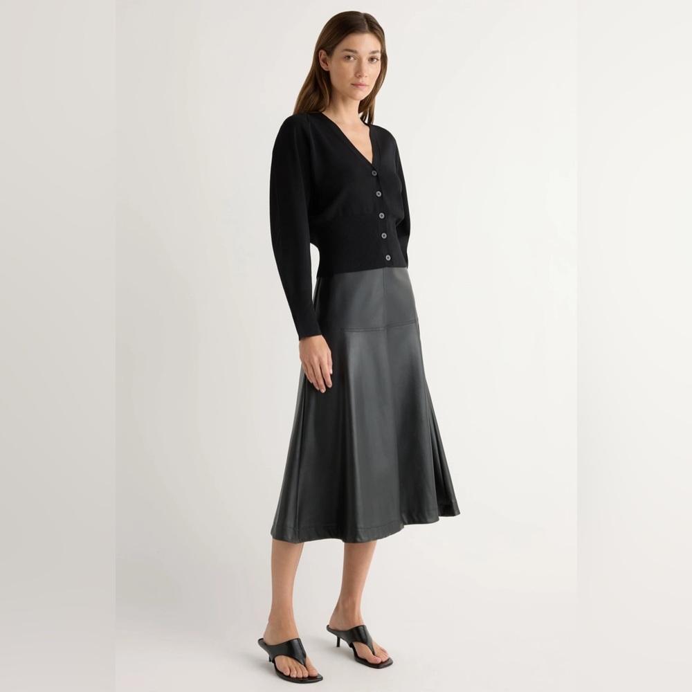 Modern citizen Harley A line leather skirt - Picture 3 of 3